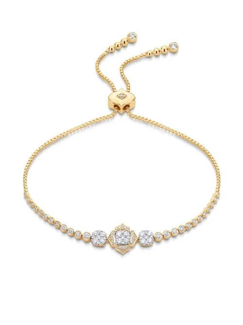 Bracelet Leela Bolo en 18ct serti de diamants - Sara Weinstock - Modalova