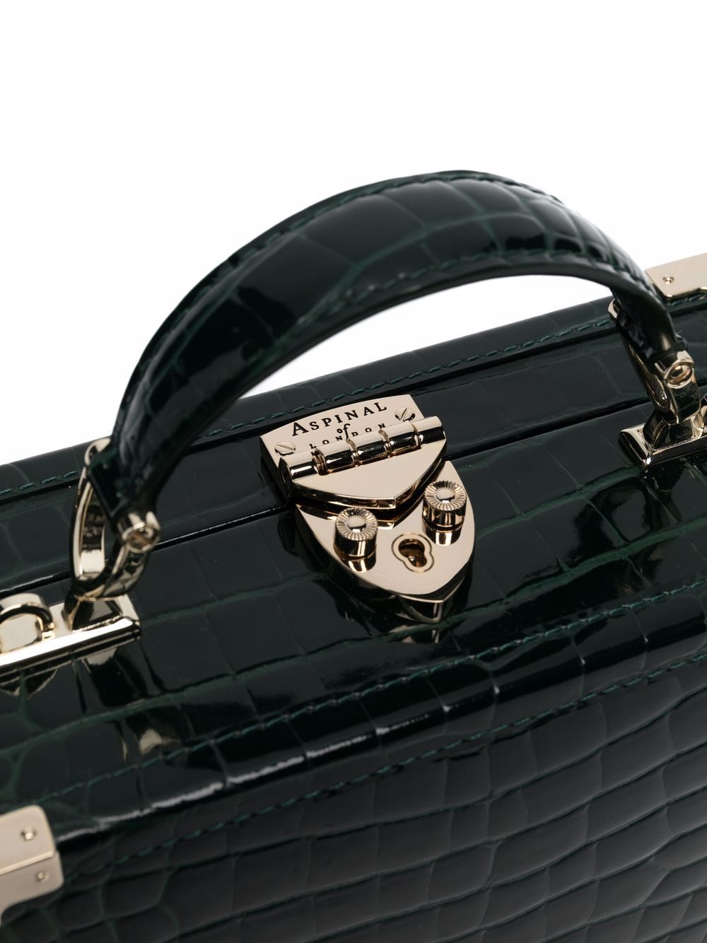 Aspinal Of London Florence Small crocodile-embossed Bag - Farfetch