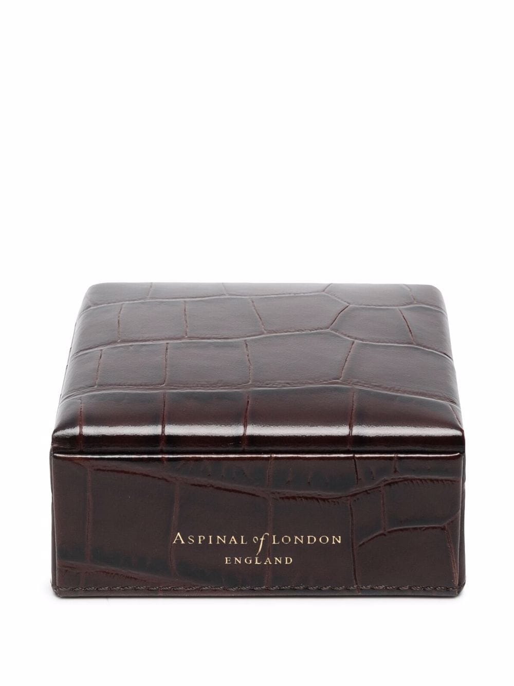 Image 2 of Aspinal Of London crocodile-effect leather box