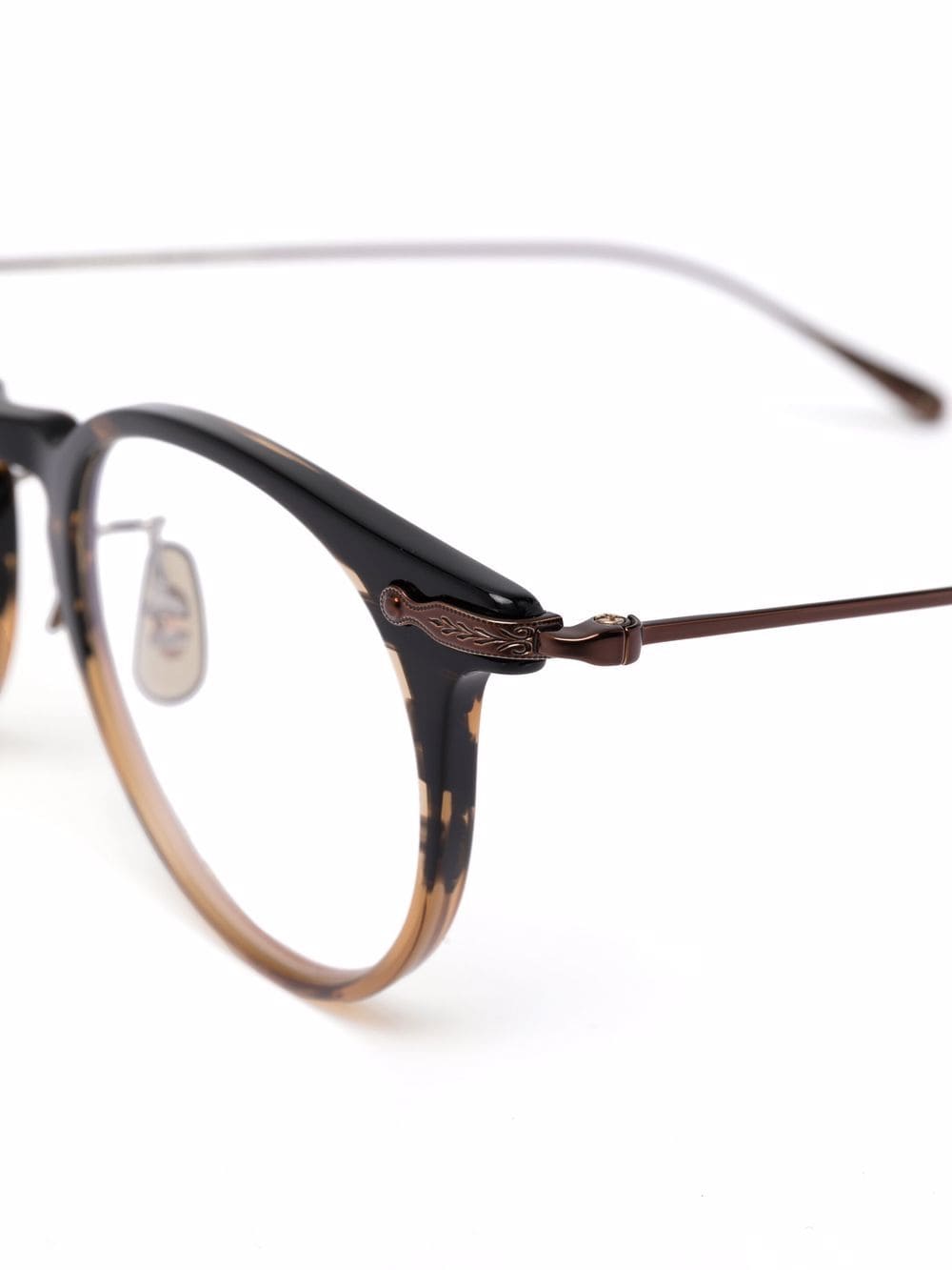 Oliver Peoples Marett Low-Bridge Fit round-frame Glasses - Farfetch