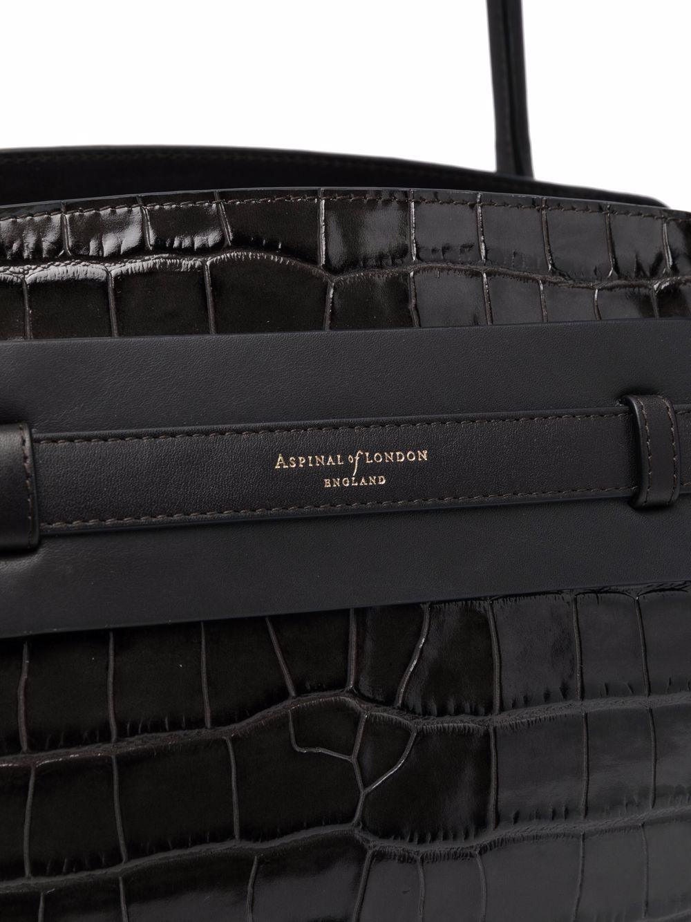 фото Aspinal of london city crocodile-embossed tote bag