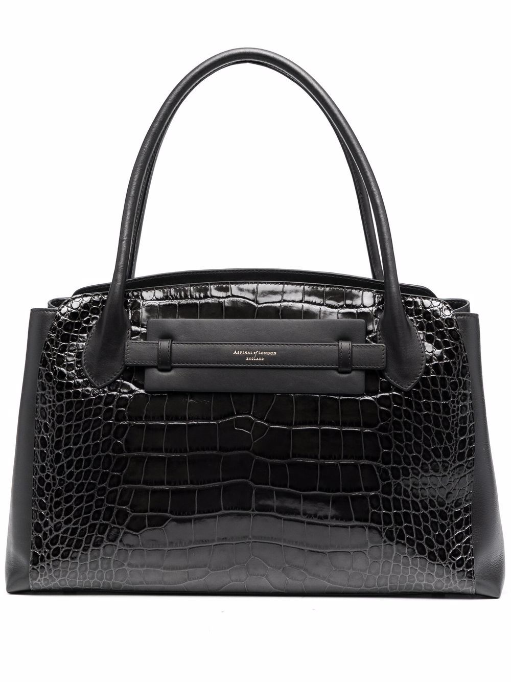 фото Aspinal of london city crocodile-embossed tote bag