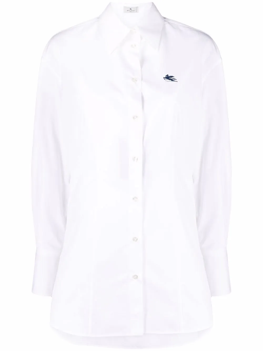 

ETRO camisa con Pegaso bordado - Blanco