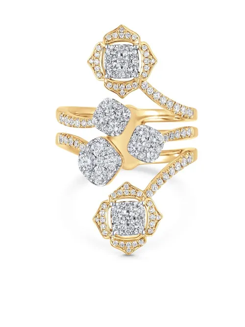 Bague Leela en 18ct sertie de diamants - Sara Weinstock - Modalova
