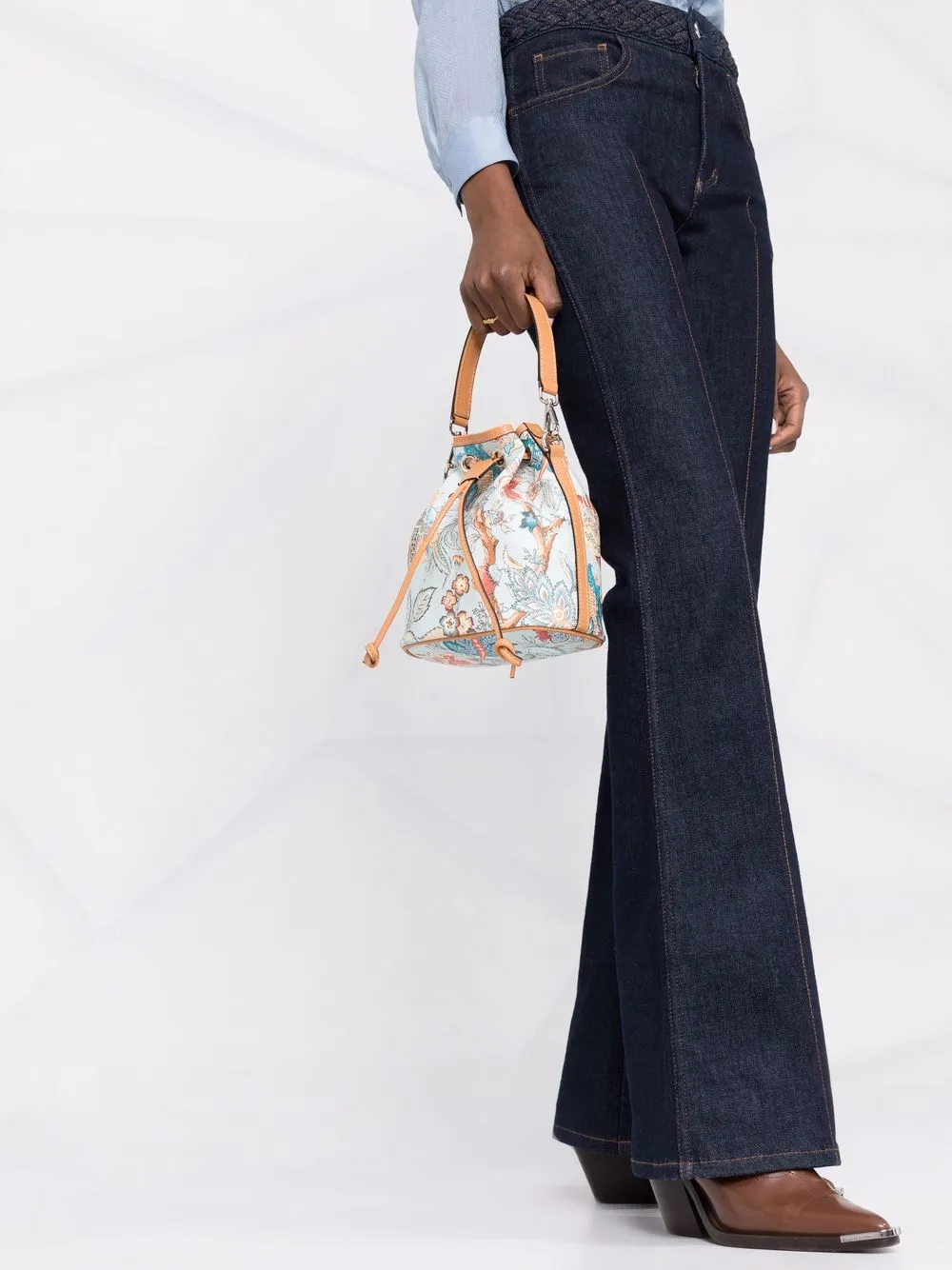 фото Etro сумка-тоут с графичным принтом