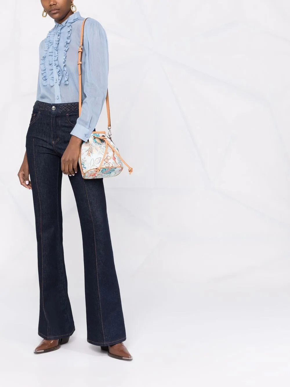 фото Etro сумка-тоут с графичным принтом