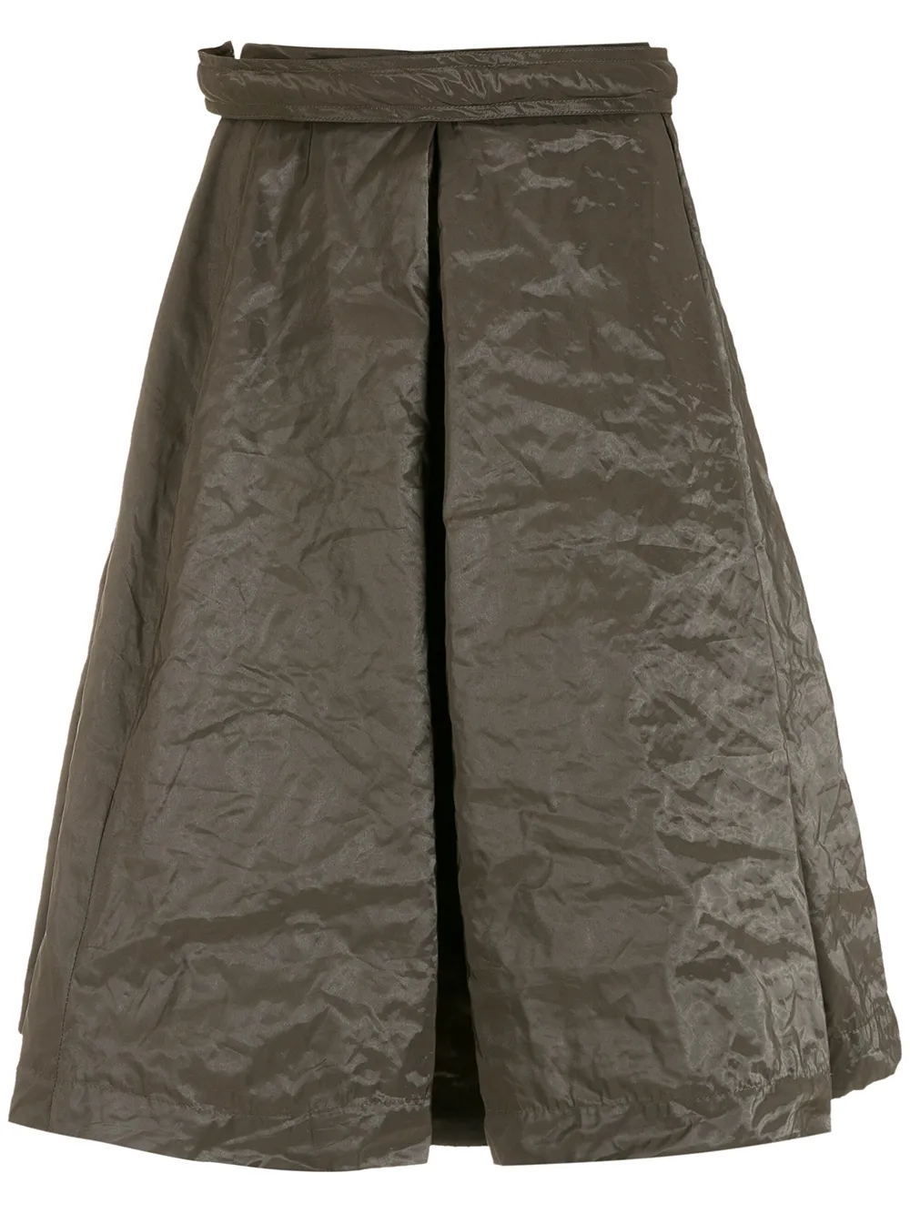 Gloria Coelho falda midi con efecto arrugado - Gris