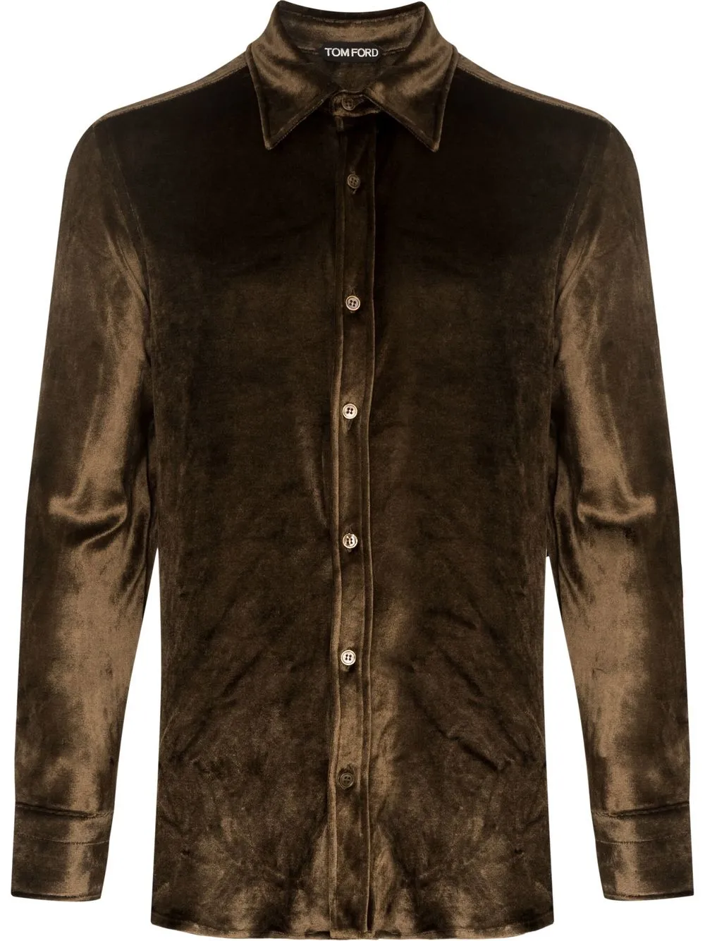 tom ford 丝绒排扣衬衫 图 1