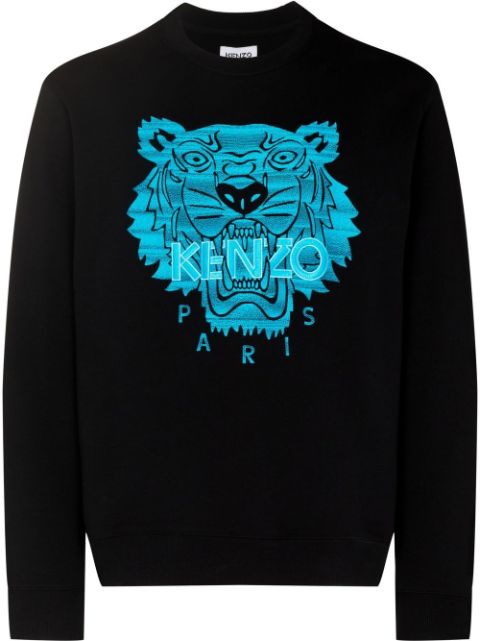 Kenzo tiger-embroidered cotton sweatshirt