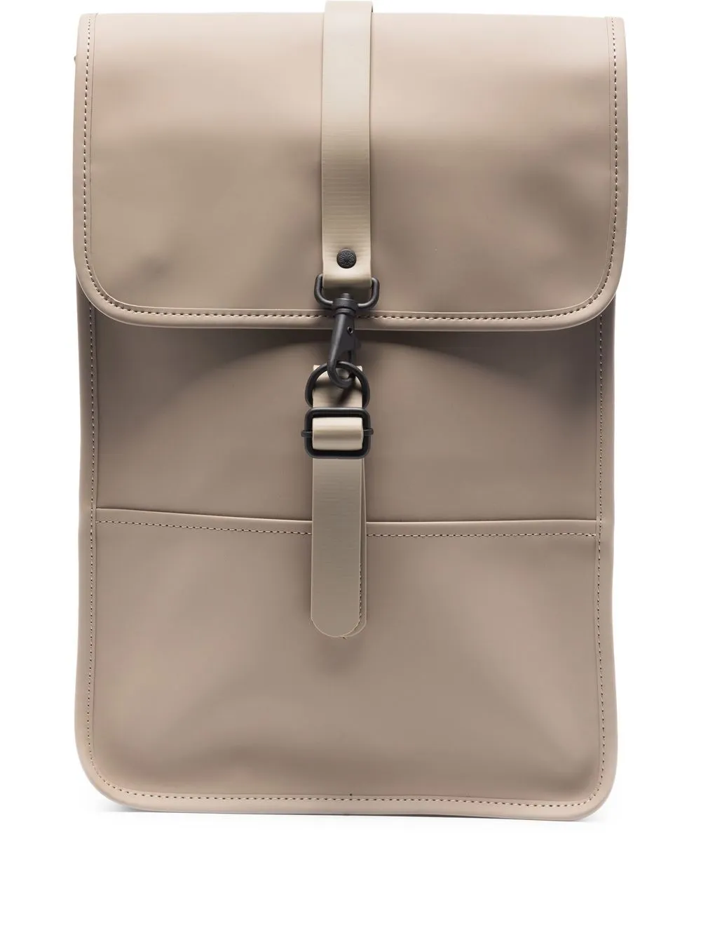 

Rains carabiner-fastening structured backpack - Neutrals