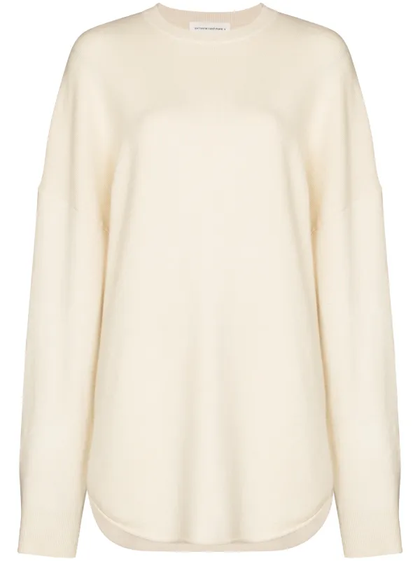 curved hem jumper