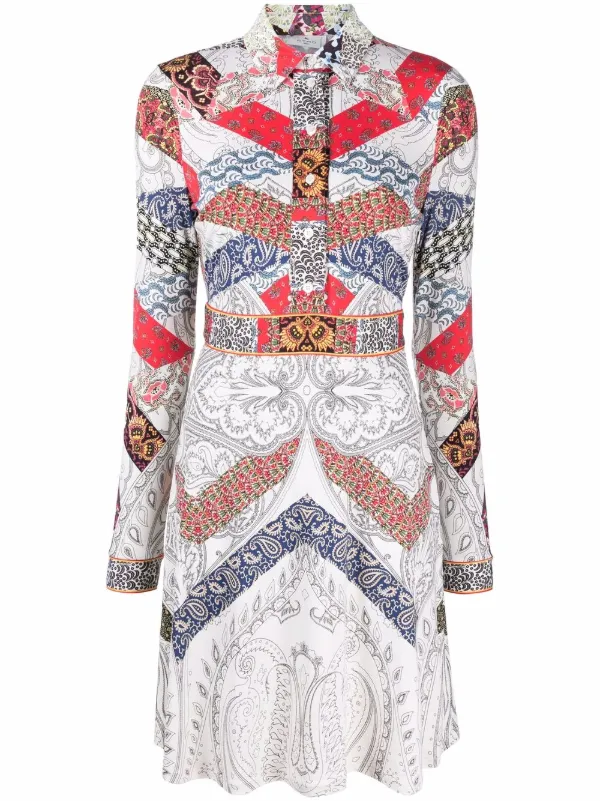ETRO patchwork-paisley Print Shirt 