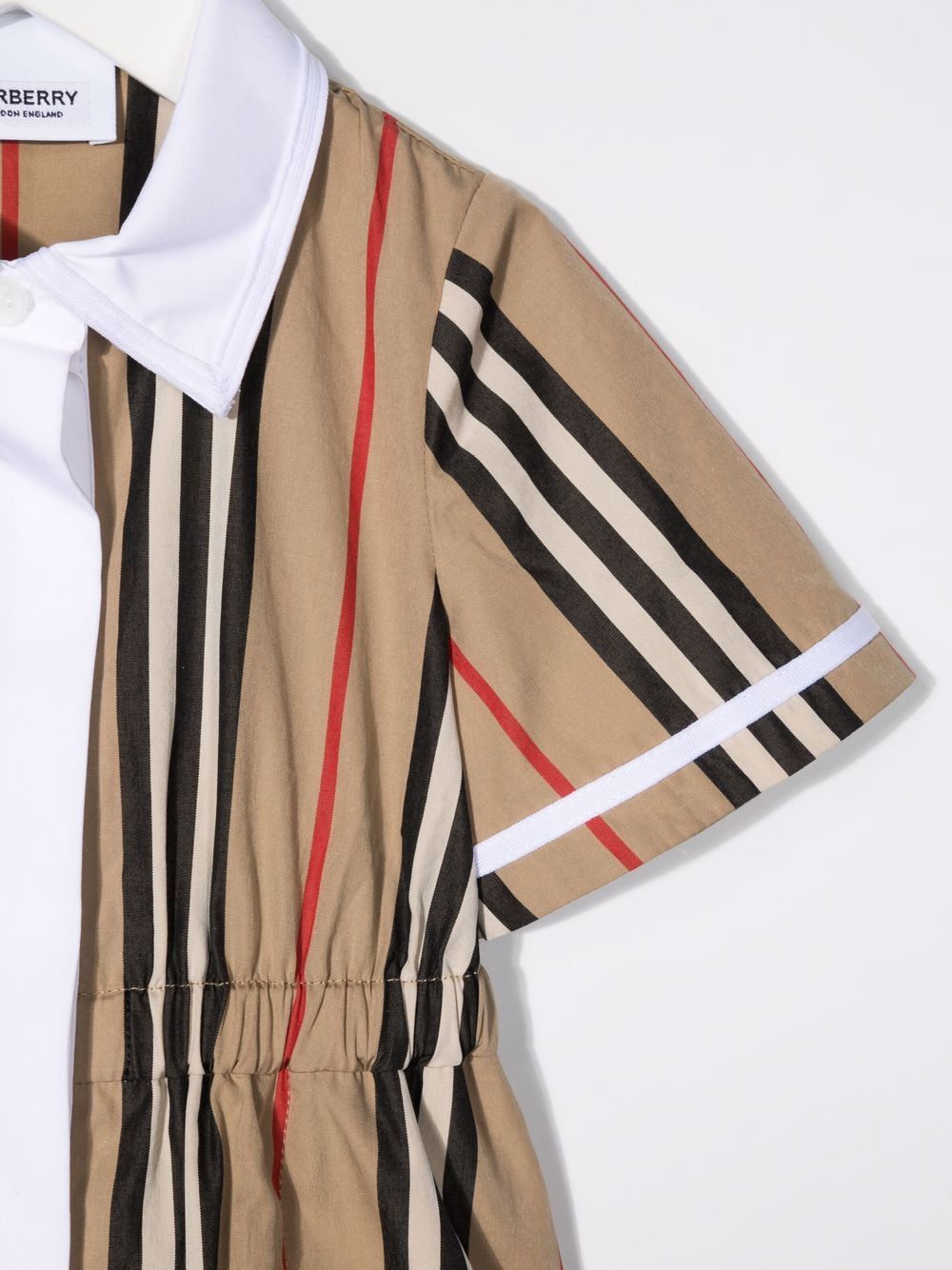 фото Burberry kids платье-рубашка в полоску icon stripe