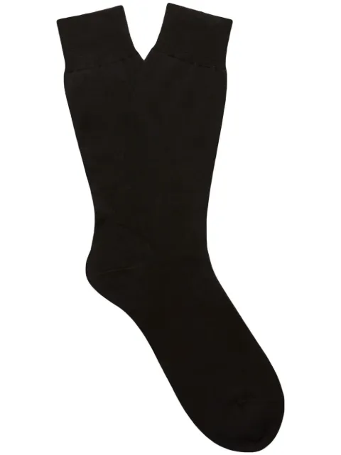 Zegna logo-embroidered socks