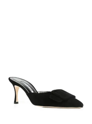 MANOLO BLANIK サンダル ビジュー付きフラットサンダル（シューズ）｜MANOLO BLAHNIK
