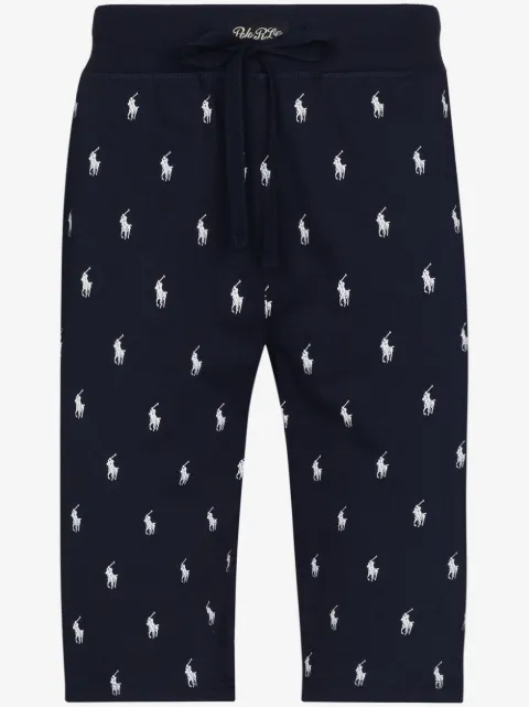 Polo Ralph Lauren logo print pajama shorts