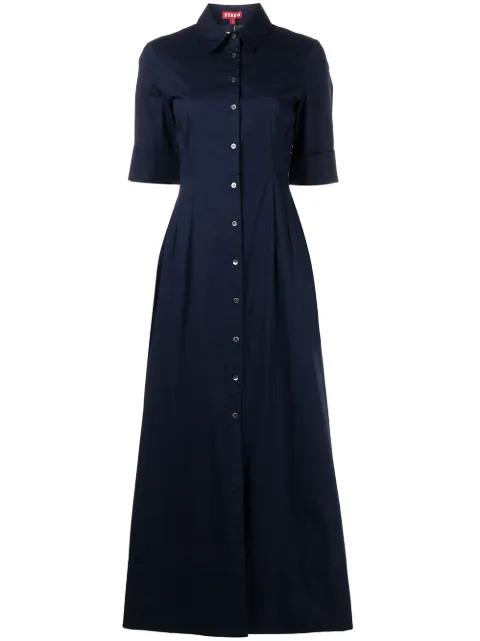 STAUD Joan shirt maxi dress