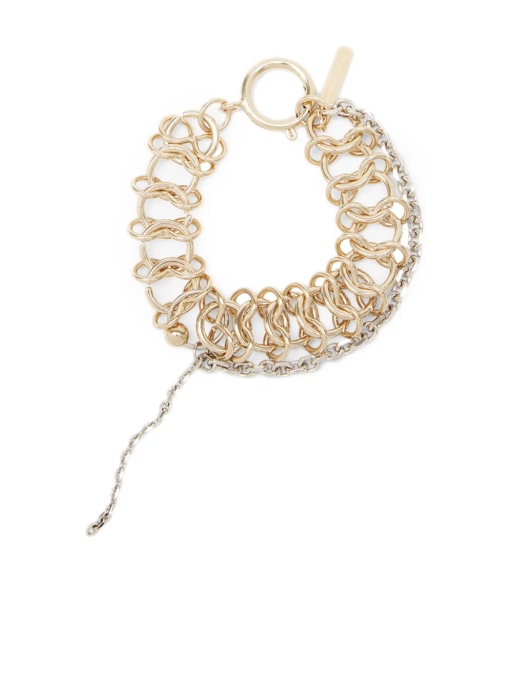 

Justine Clenquet Sofia chunky double-chain bracelet - Gold