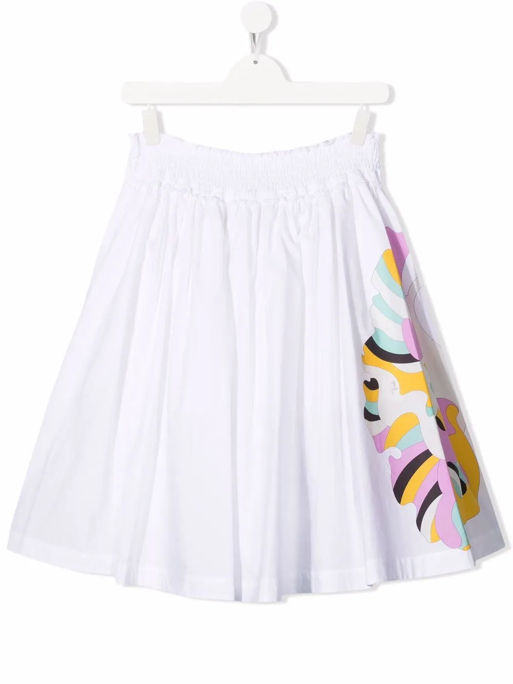 фото Emilio pucci junior юбка миди с абстрактным принтом