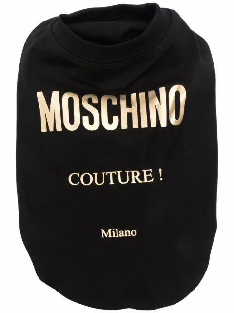 Moschino metallic-logo pet vest harness