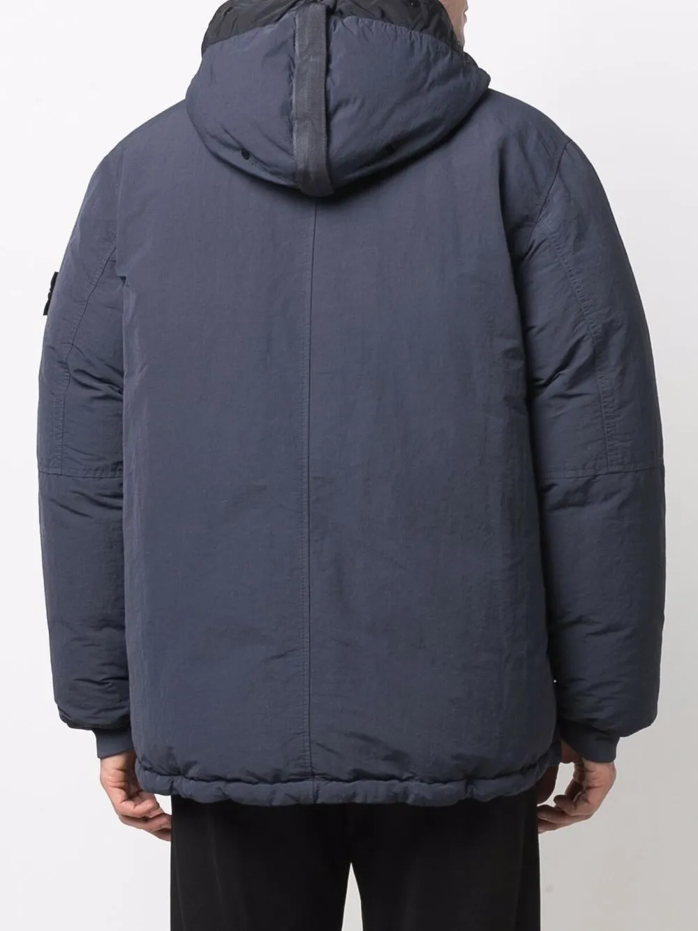 фото Stone island пуховик naslan с капюшоном