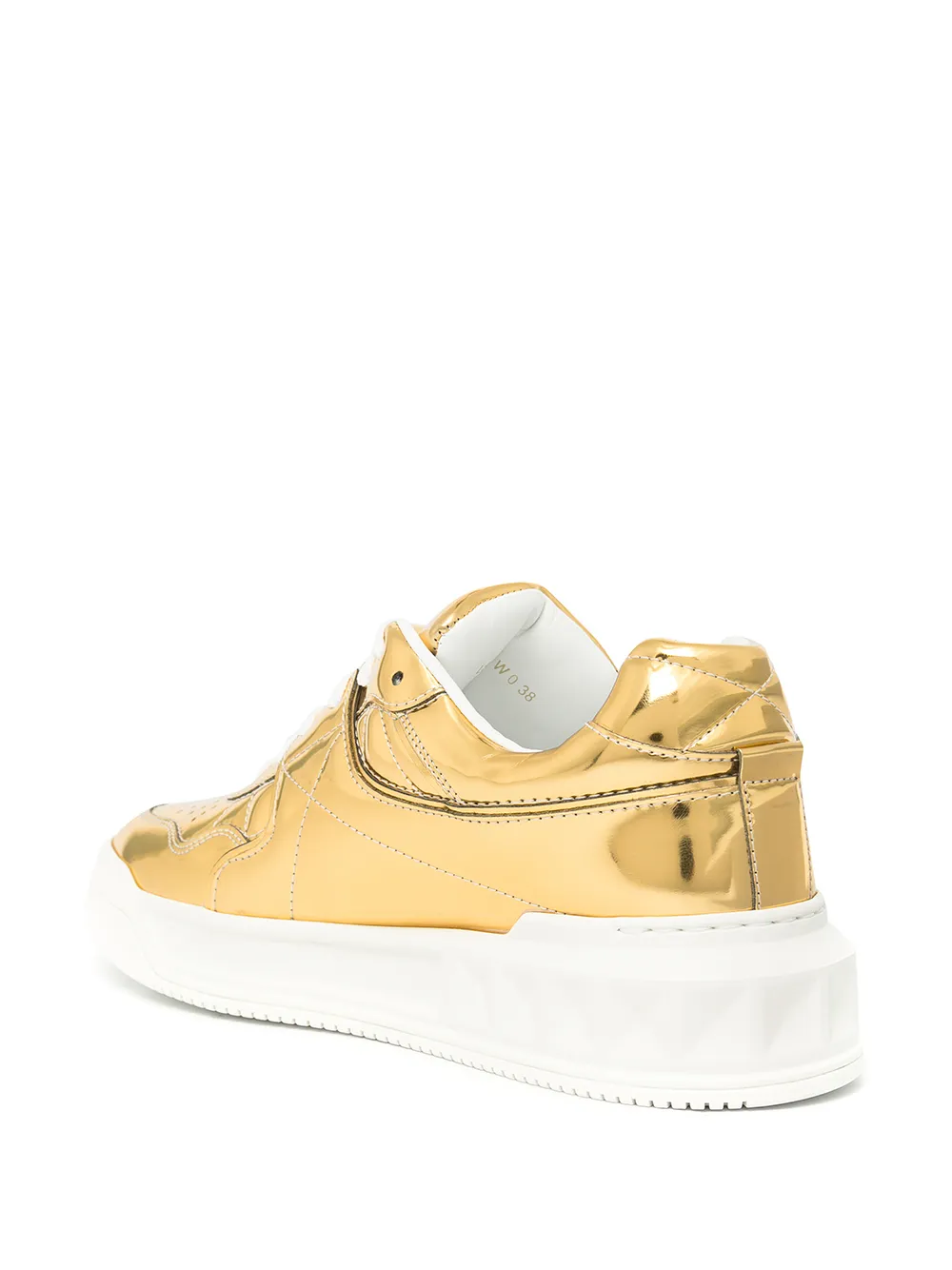  Valentino Garavani One Stud Sneakers   Gold 