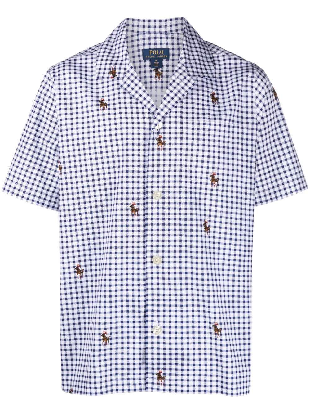 

Polo Ralph Lauren Polo Pony check-pattern pajamas - White