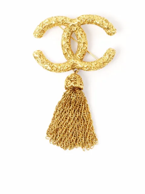 chanel pre-owned cc 流苏胸针(1993年典藏款)