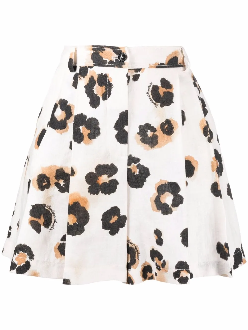

Boutique Moschino leopard-print tailored shorts - Neutrals