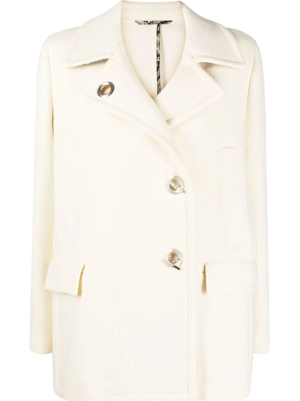 

ETRO chamarra con barra en T - Blanco