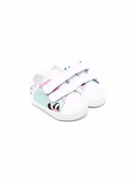 Emilio Pucci Junior حذاء لين جلد بسير لمس