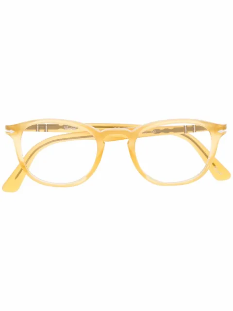 Persol Eckige Brille mit Logo