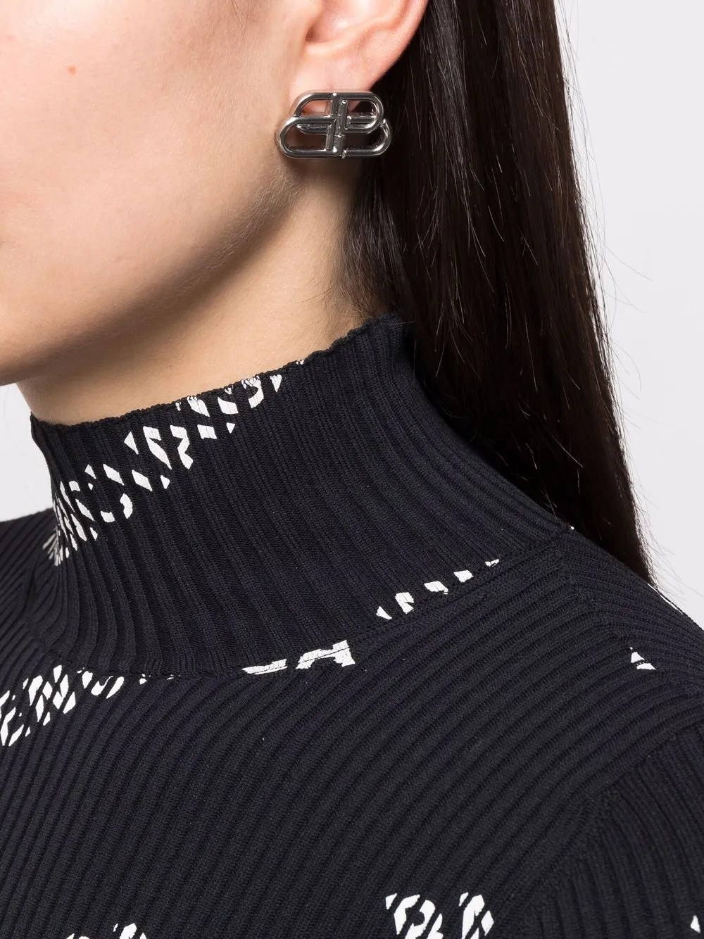 Balenciaga BB Stud Earrings Farfetch