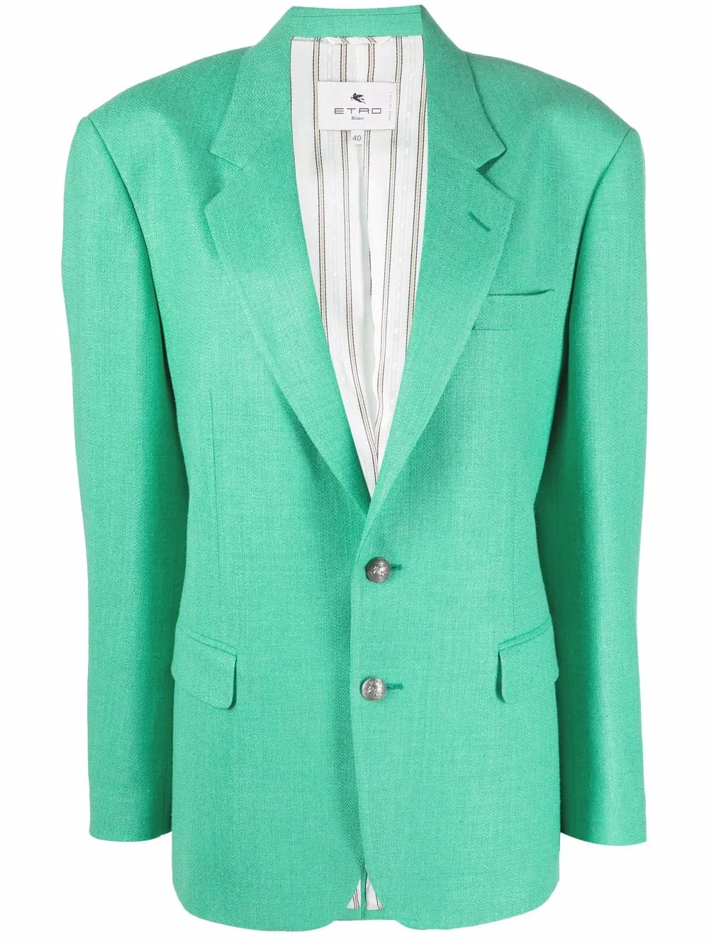 

ETRO blazer de vestir con motivo Pegaso - Verde