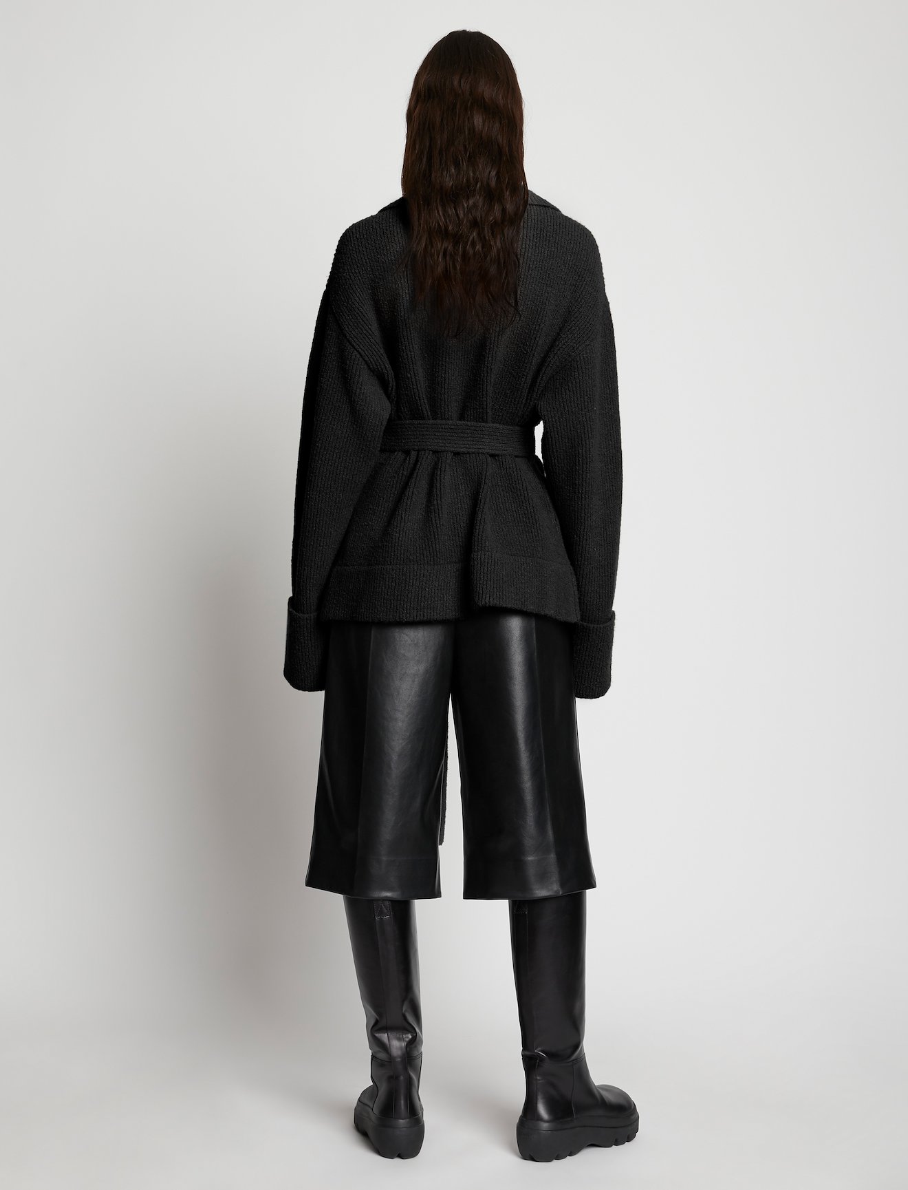 Wool Cashmere Belted Cardigan #2