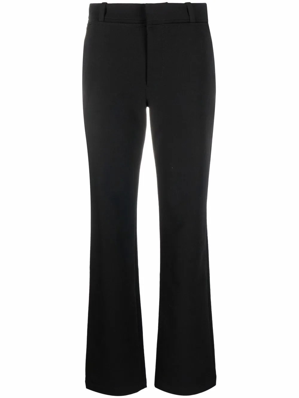 Proenza Schouler White Label Mid-rise Straight-leg Trousers In Black