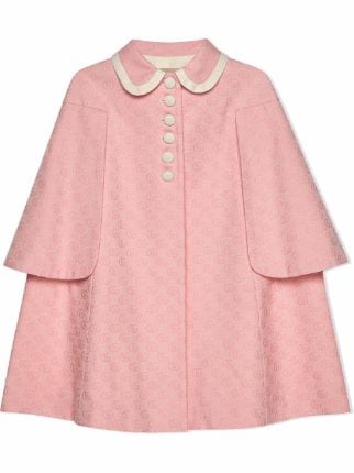 Gucci Kids GG Damier Jacquard Cape - Farfetch