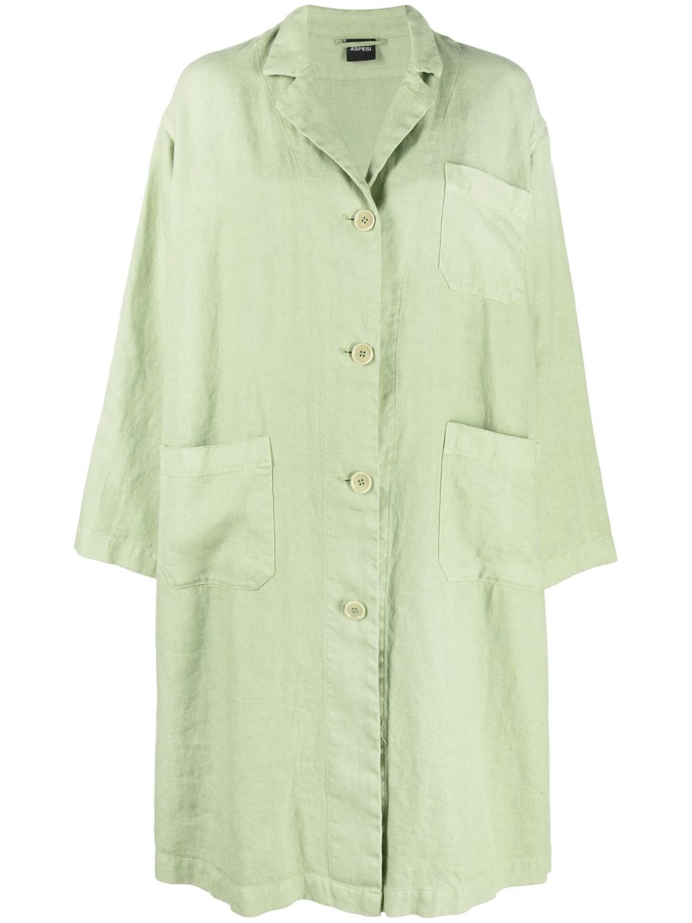 

ASPESI abrigo oversize con botones - Verde