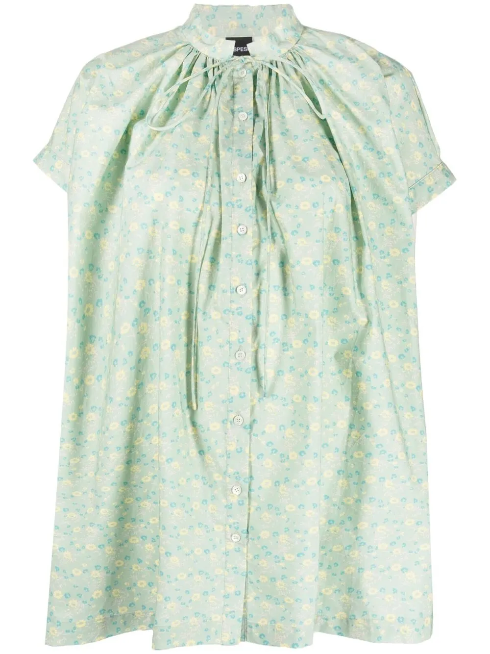 

ASPESI blusa oversize con estampado floral - Verde