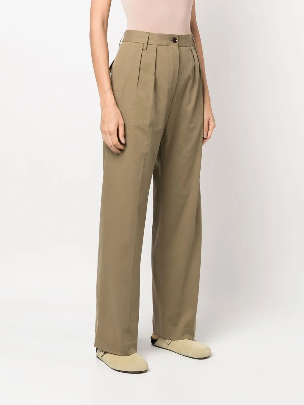  Aspesi Hose Mit Weitem Bein   Braun 