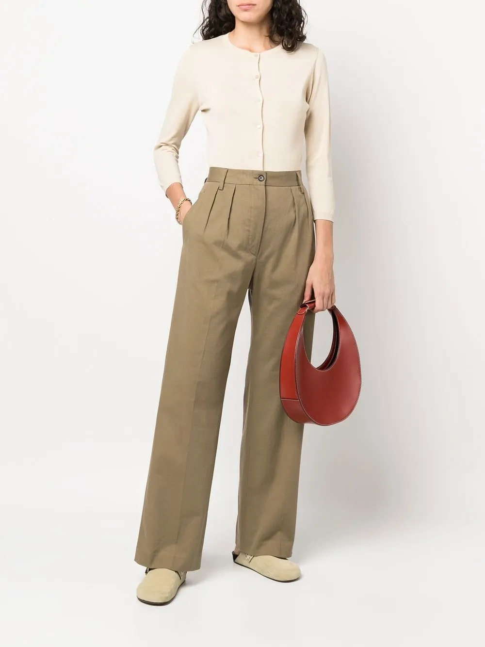 ASPESI Hose mit weitem Bein | High-Waist-Hosen | Image 2