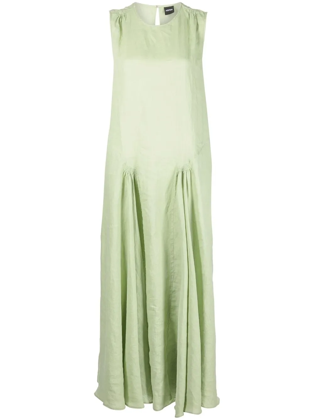 

ASPESI ruched-detail midi dress - Green