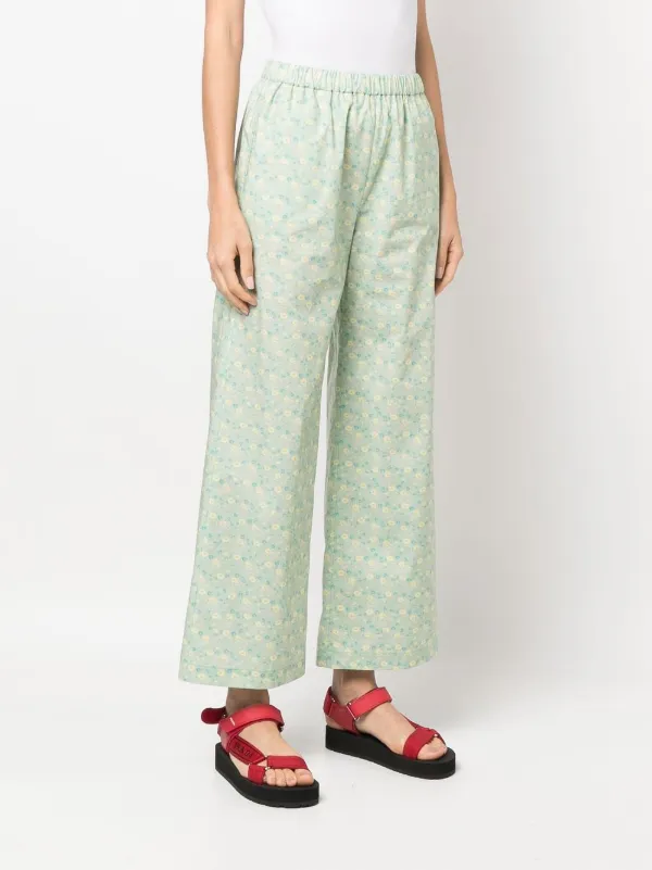 ASPESI floral-print elasticated-waist 
