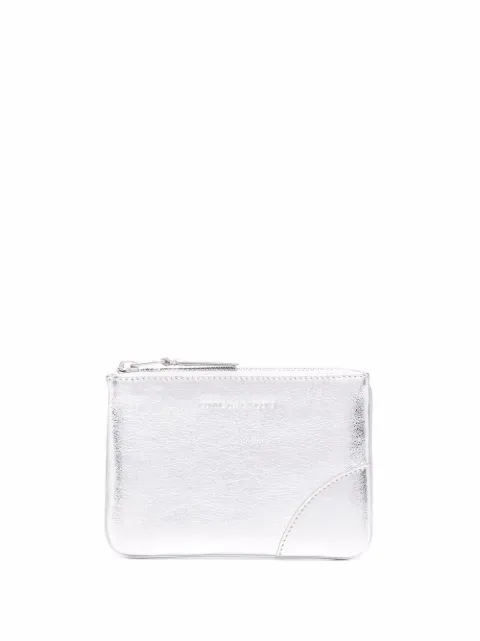 Comme Des Garçons Wallet monedero metalizado pequeño