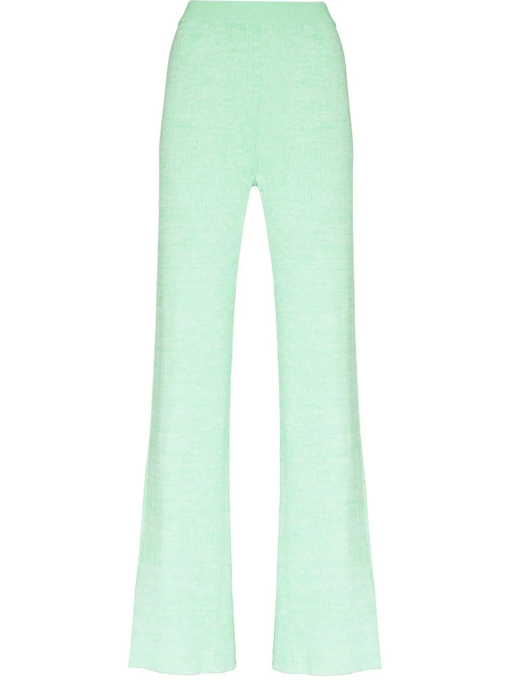 

REMAIN Solisa high-waisted flared trousers - Green