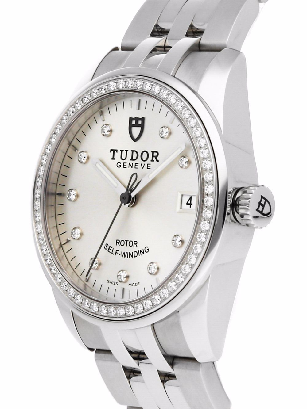 фото Tudor наручные часы glamour date pre-owned 36 мм