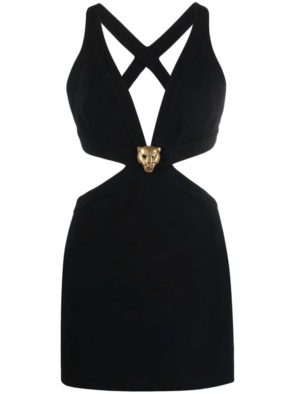 

Roberto Cavalli V-neck short dress - Black