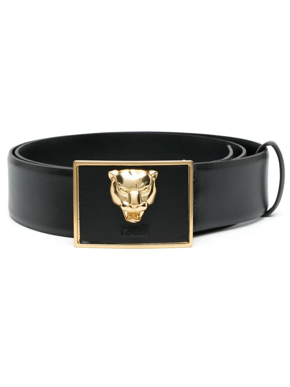 

Roberto Cavalli panther-motif belt - Black