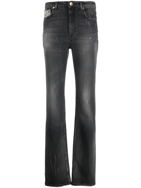 Roberto Cavalli distressed straight-leg jeans