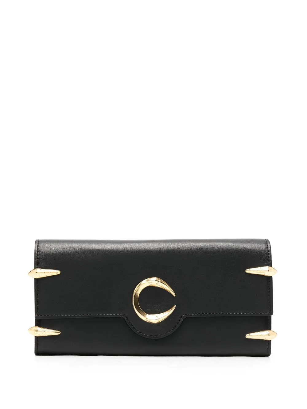 

Roberto Cavalli C logo plaque wallet - Black